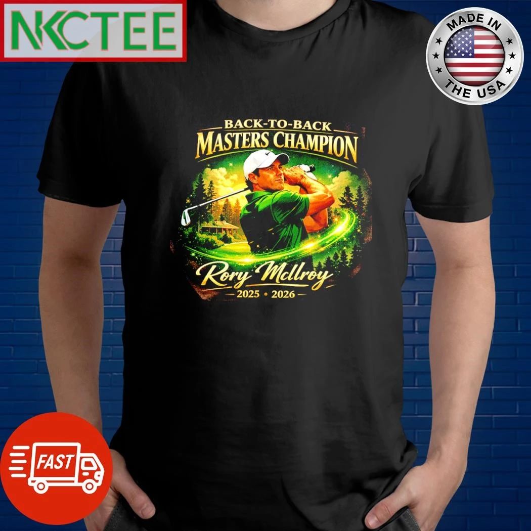 Back-to-Back Glory 2026 – Rory McIlroy Masters Champion Tee