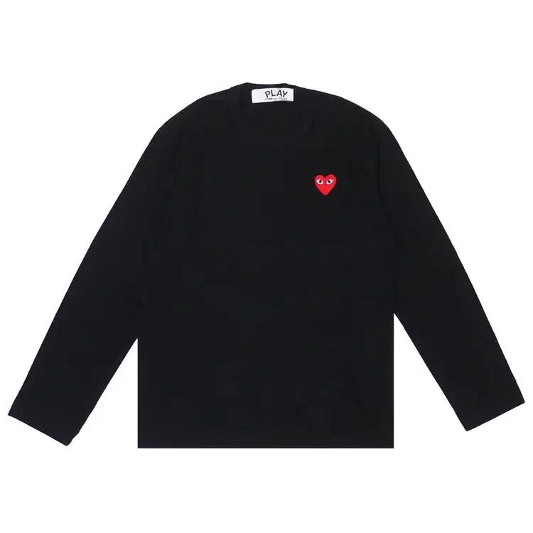COMME des GARCONS PLAY CDG Unisex Long Sleeve T-Shirt AX-T118-051 Black