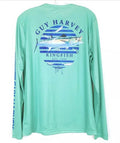XL New Nwt Guy Harvey Mens UPF 30 Sun Performance Long Sleeve Shirt Fishing Soft