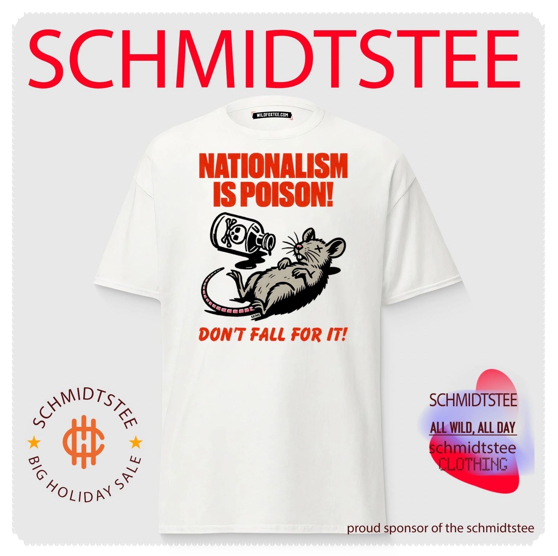 Nationalism is poison don’t fall for it shirt