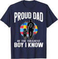 Autism Awareness for Proud Dad Support Autistic Kids T-Shirt