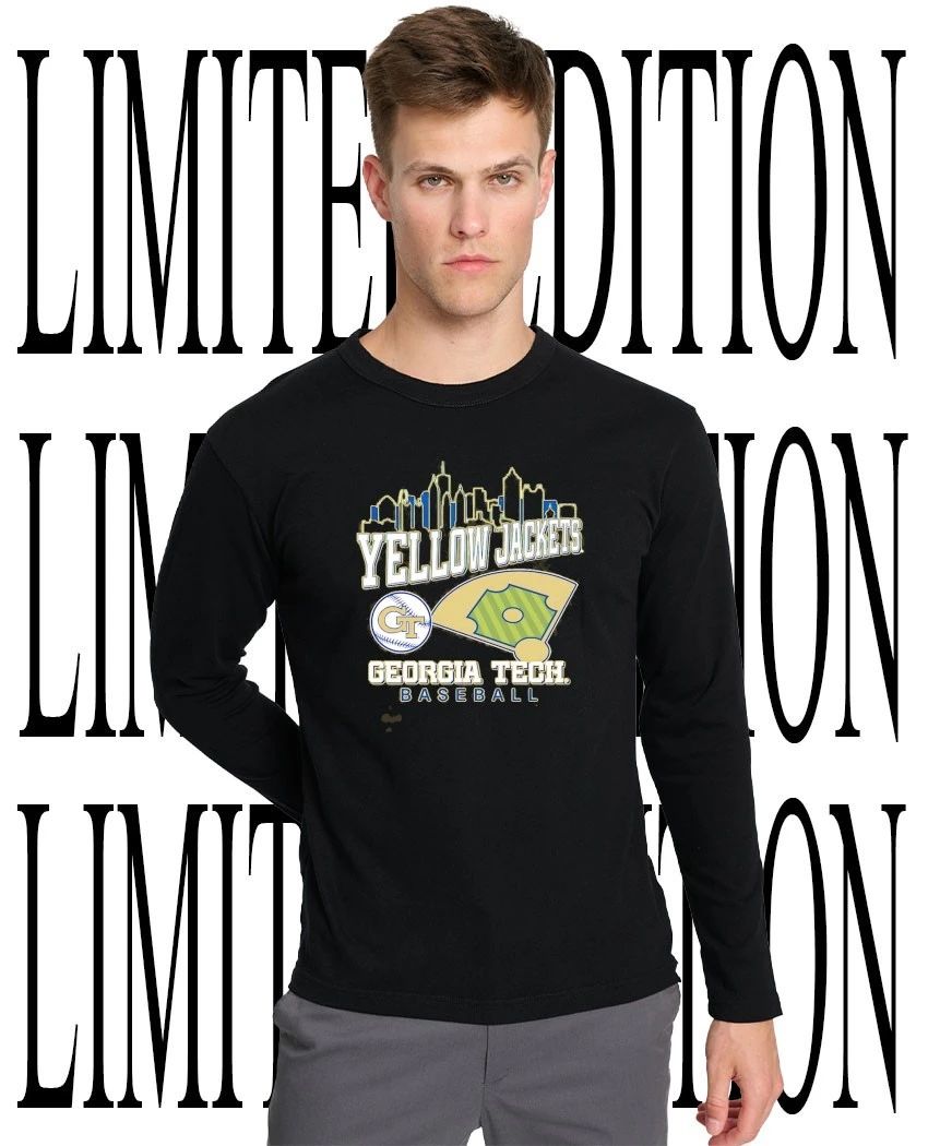 NCAA Georgia Tech Yellow Jackets Baseball skyline shirt
