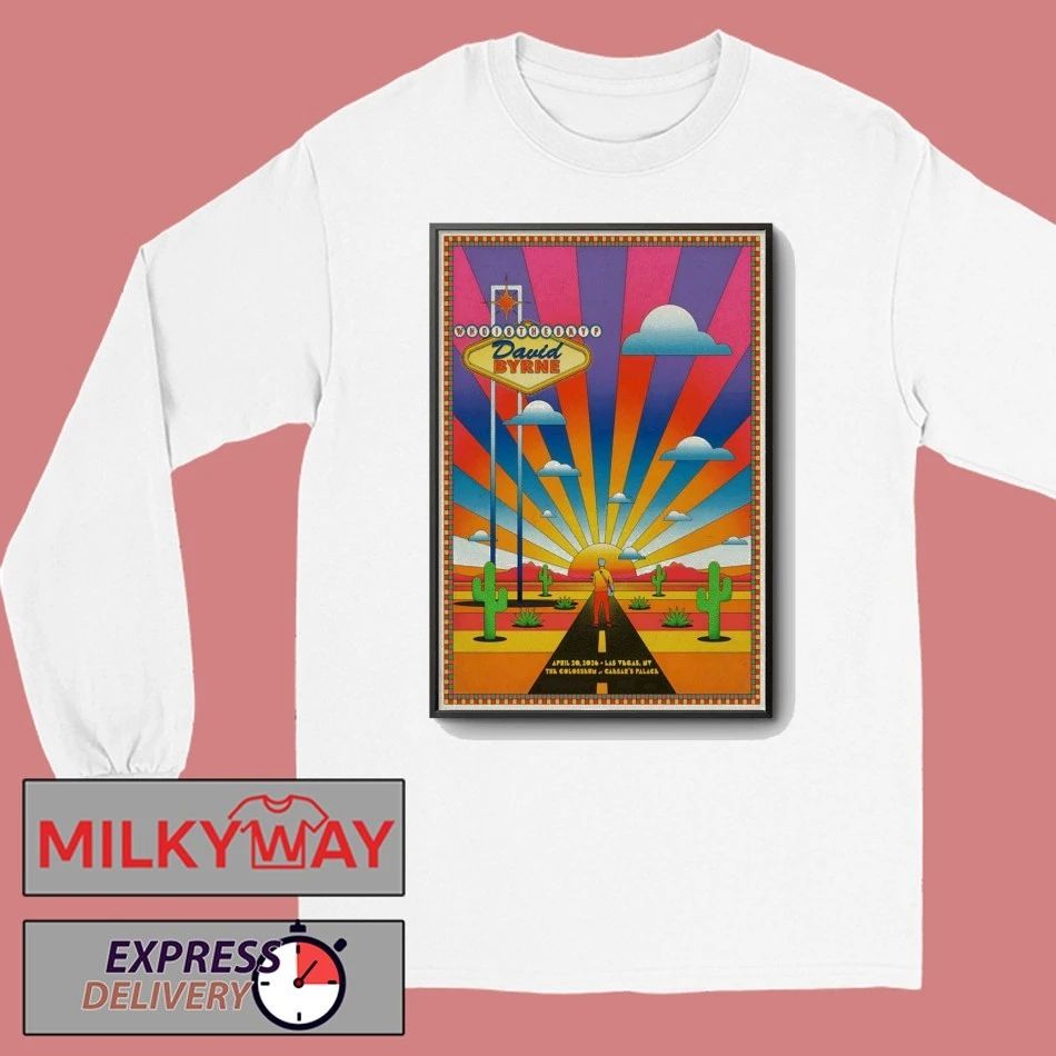 David Byrne Las Vegas NV 4 20 2026 Poster shirt