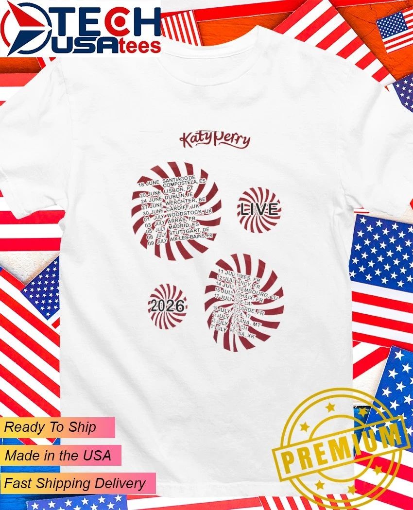 Katy Perry 2026 Eurosummer Festival Tour schedule shirt