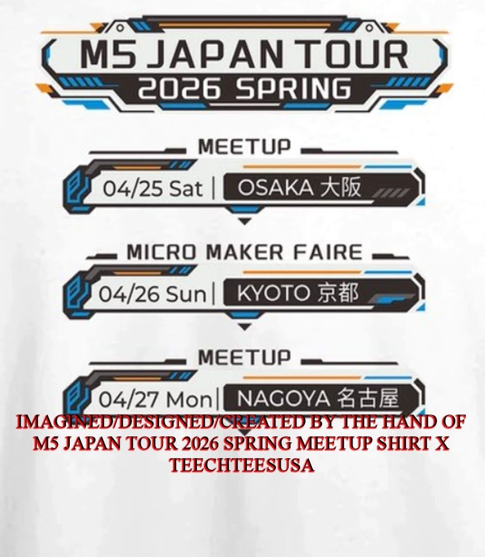 M5 Japan Tour 2026 Spring meetup shirt