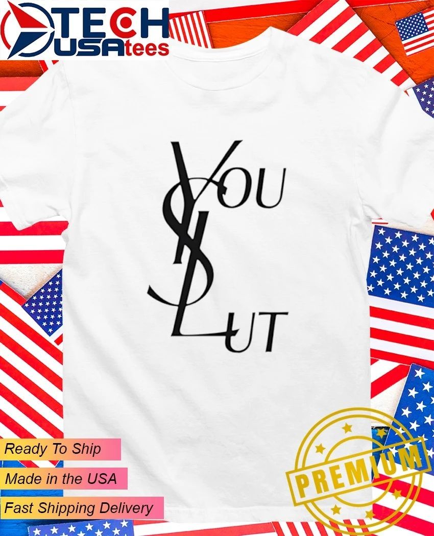 You slut logo parody shirt