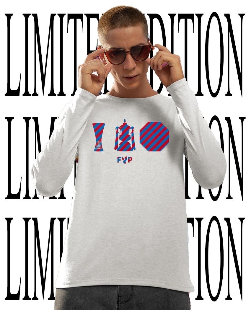 The FYP Crystal Palace trio of trophies shirt