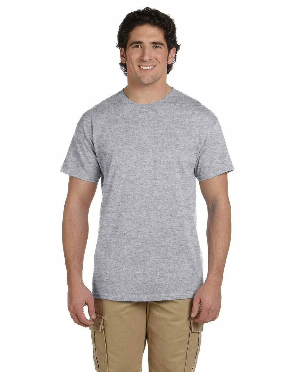 Fruit of the loom Men's HD Cotton Plain Crew Neck Short Sleeves T-Shirt 3930R
