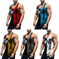 Bodybuilding Tops Tank Top Sports Vest Gym Tee Muscle Shirtcrew Neck @