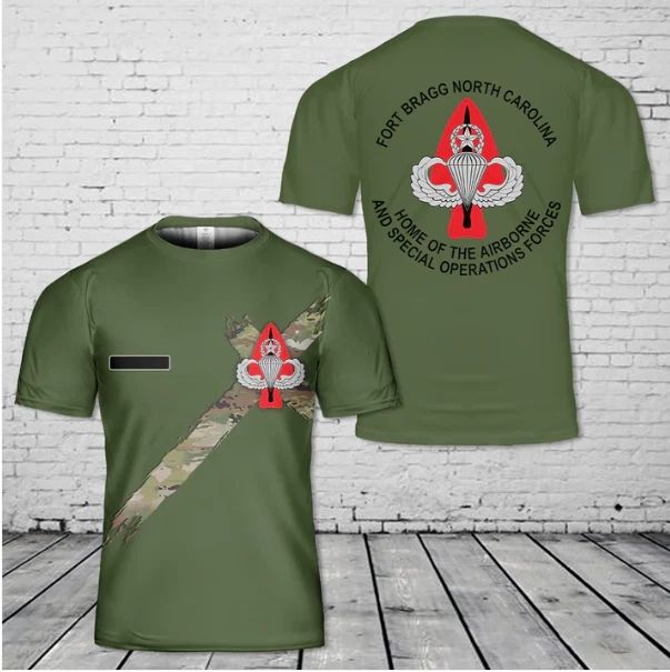 Custom Name Fort Bragg Home Of The Airborne And Special Operations Forces T-Shir