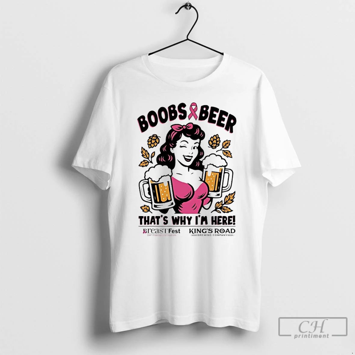 Classic Boobs Beer Thats Why Im Here T Shirts