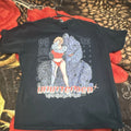 Gildan Anime Robot Graphic Print Black Men's Large Short Sleeve T-Shirt
