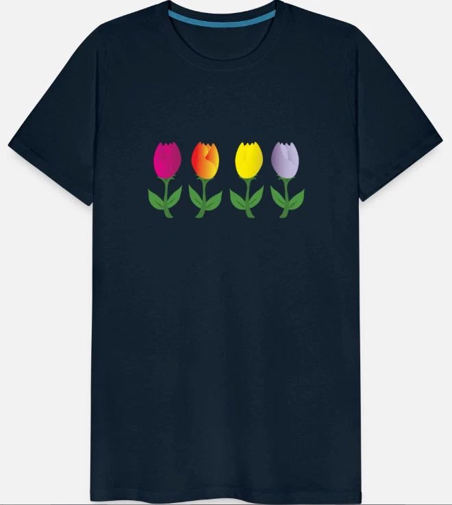 Tulips, Tulips Gifts, Tulip Flower, Tulip Merch, on Men's Premium T-Shirt