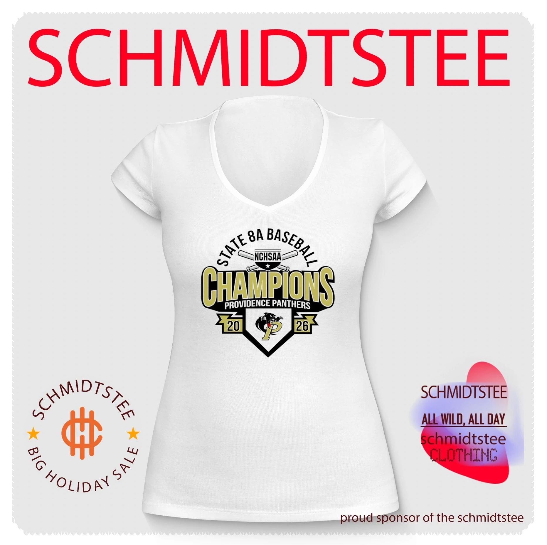 Providence Panthers 2026 NCHSAA State 8A Baseball Champions shirt