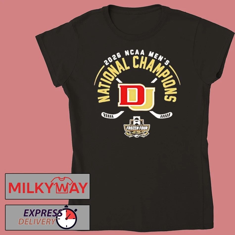 Denver Pioneers Mens Ice Hockey National Champions 26 Retro Shirts
