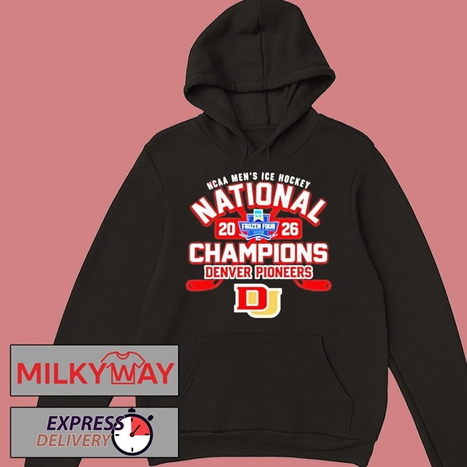 Frozen Four Mens Ice Hockey National Champions 2026 Denver Pioneers Shirts
