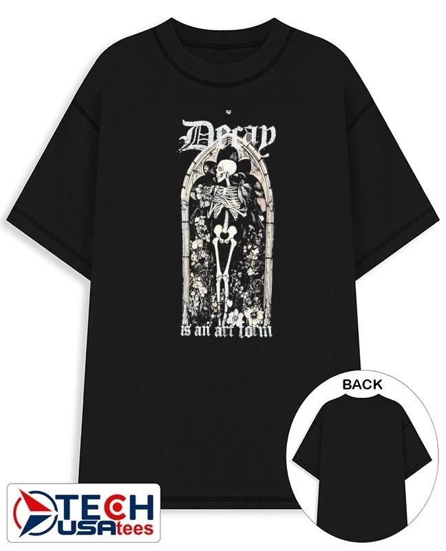 Decay is an art form skeleton shirt