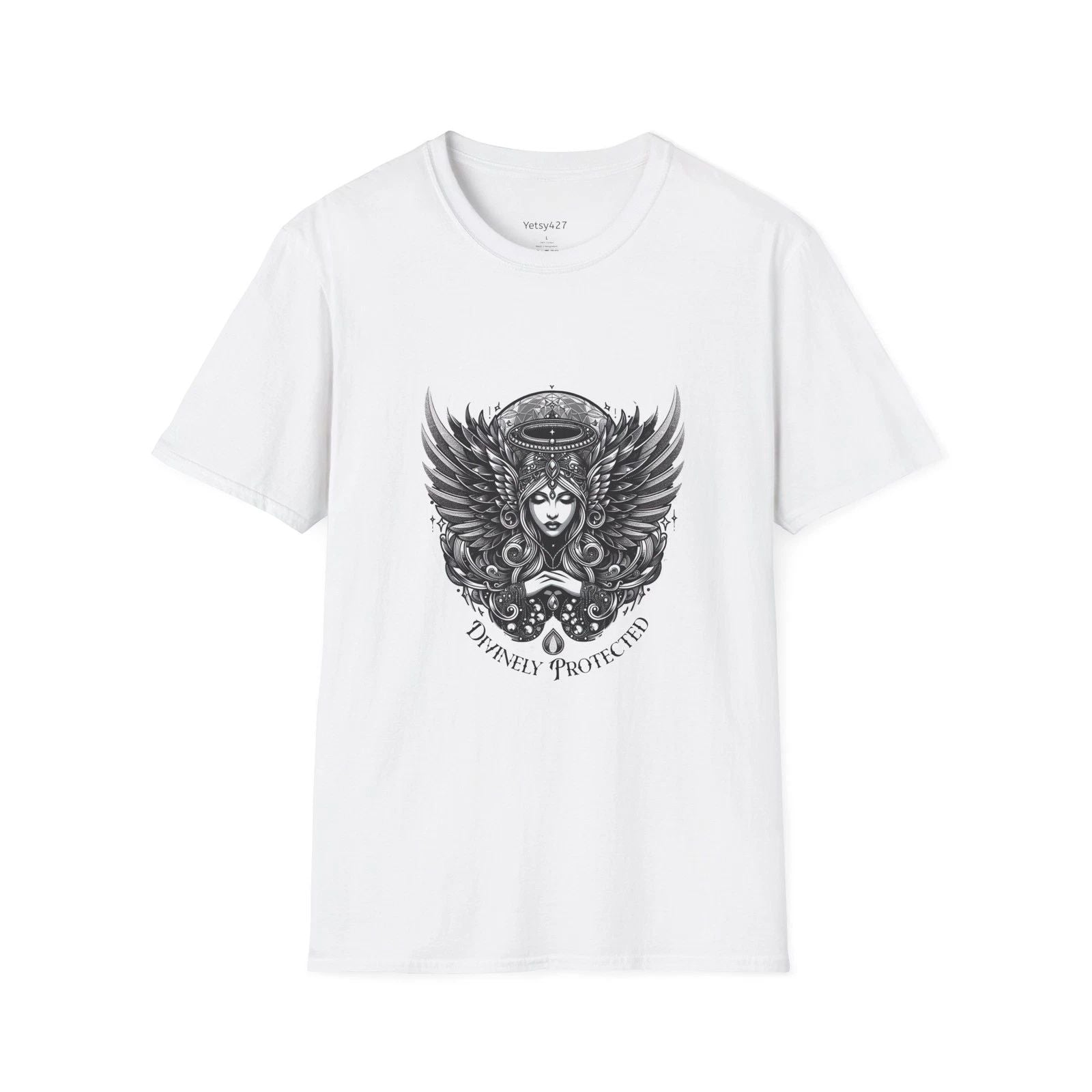 Valkyrie Winged Goddess T-Shirt | Norse Warrior Helmet Illustration