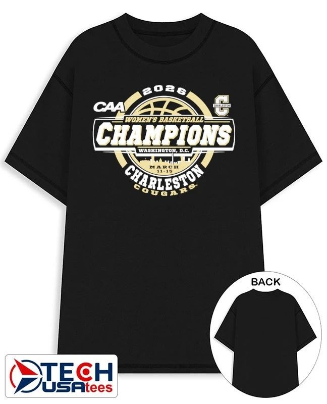 Charleston Cougars 2026 CAA Women’s Basketball Tournament Champions shirt
