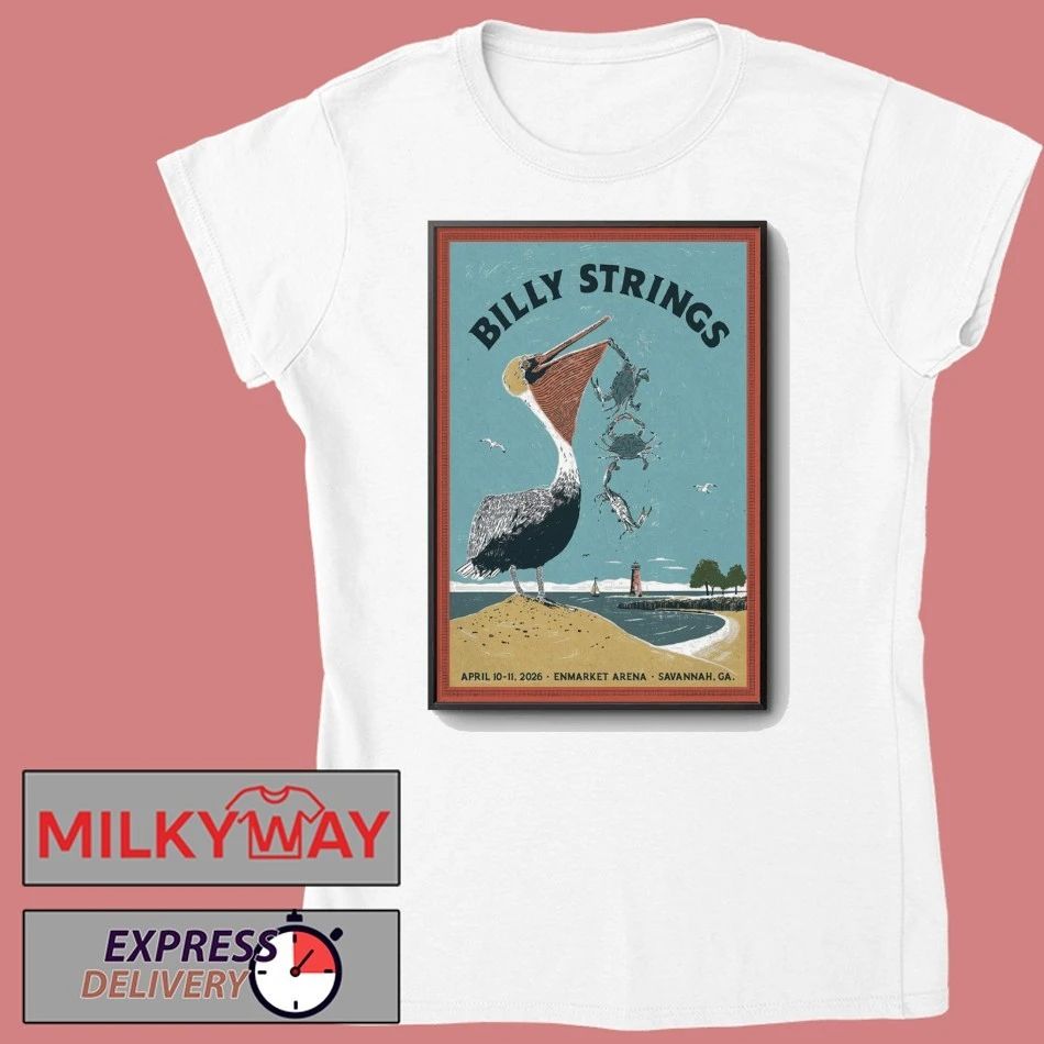 Billy Strings Savannah Enmarket Arena Apr 10-11 2026 Poster shirt
