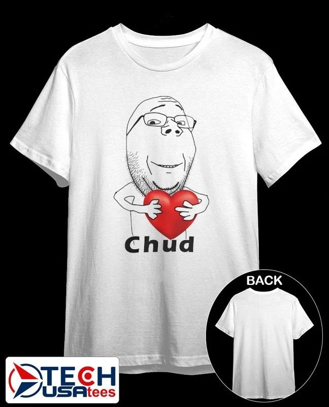 Chud Guy heart funny shirt