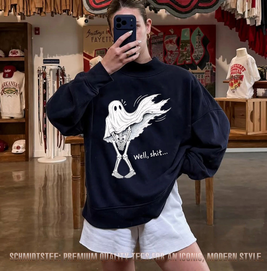 Skeleton well shit Halloween shirt