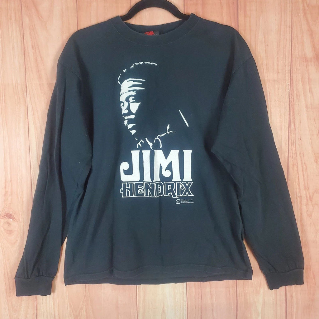 Zion Rootswear Jimi Hendrix Shirt Sz Medium Black 100% Cotton Pullover