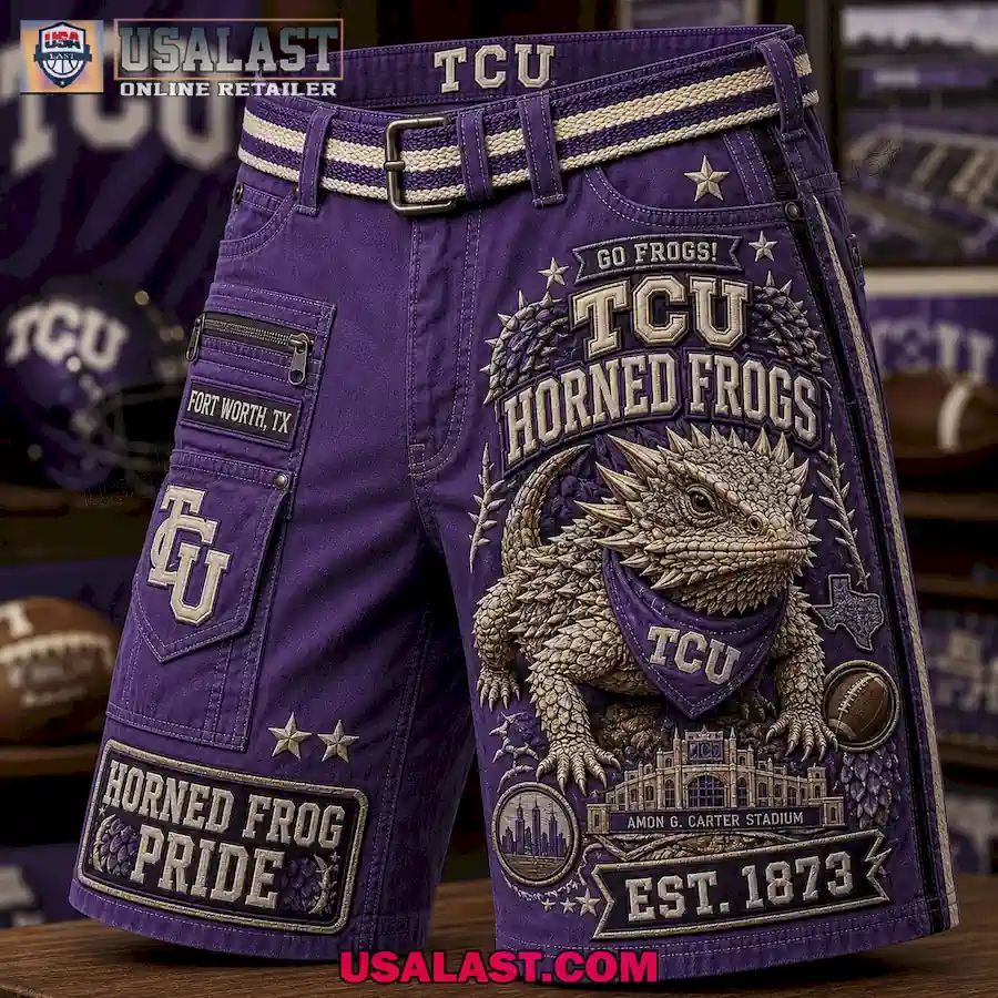 TCU Horned Frogs Vintage Men Cargo Short