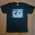 Custom Dog Painting Graphic Black Soft Heavy T-Shirt