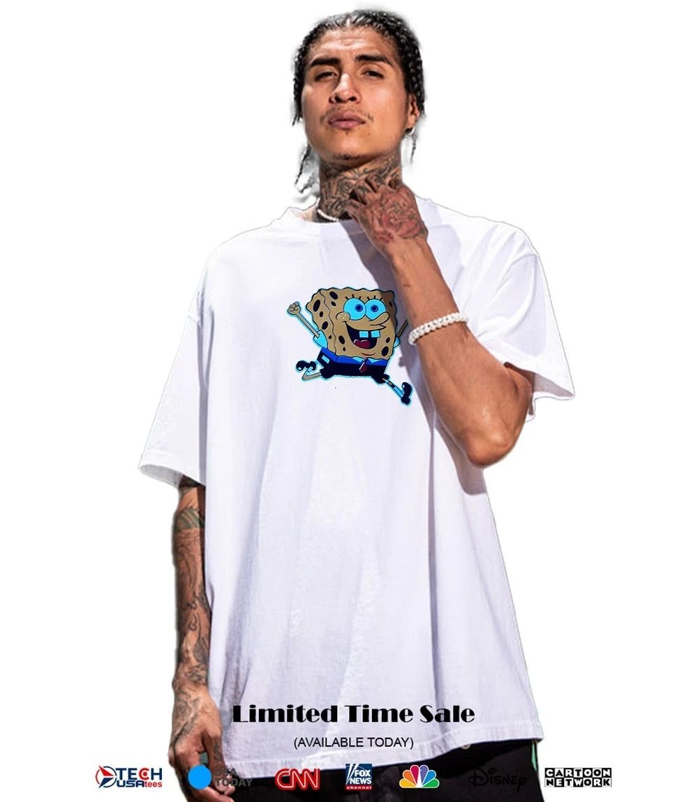 Sponge jumping funny shirt
