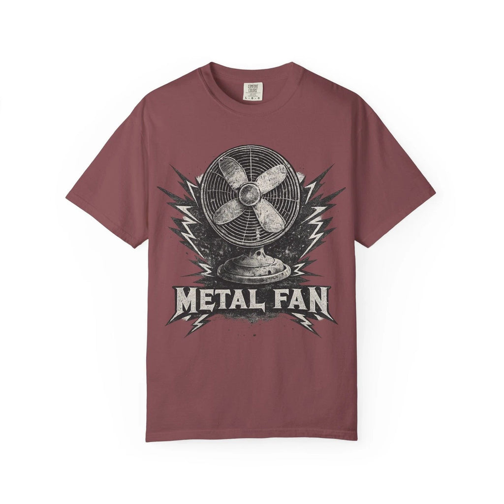 Metal Fan Vintage T-Shirt Retro Electric Fan Graphic Tee, Funny Rock Music Shirt
