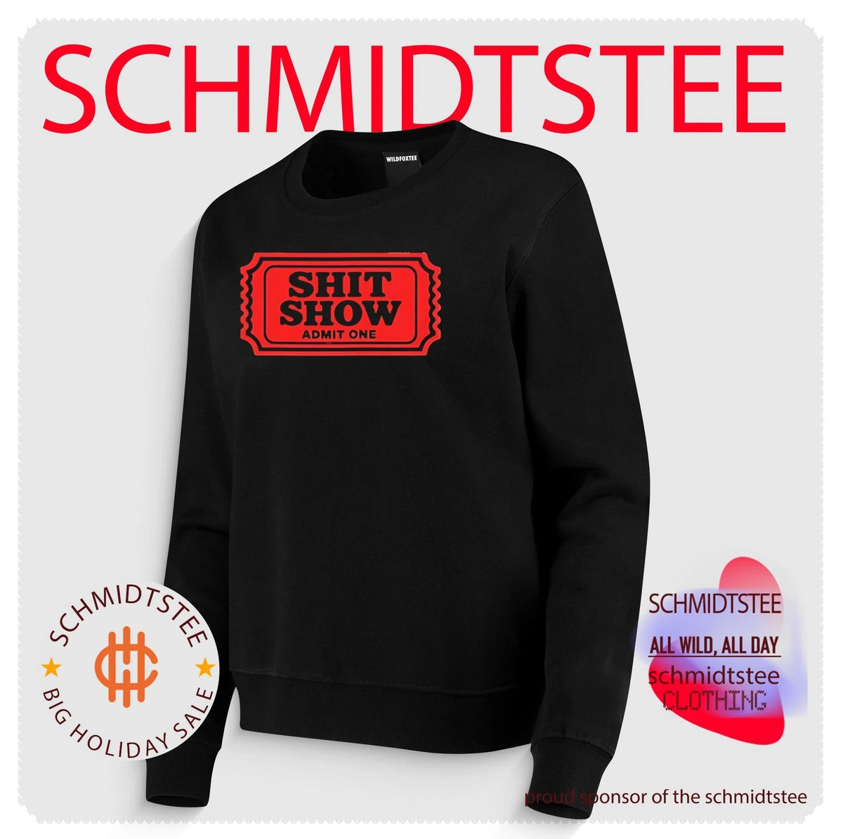 Shit Show Admit One ticker shirt
