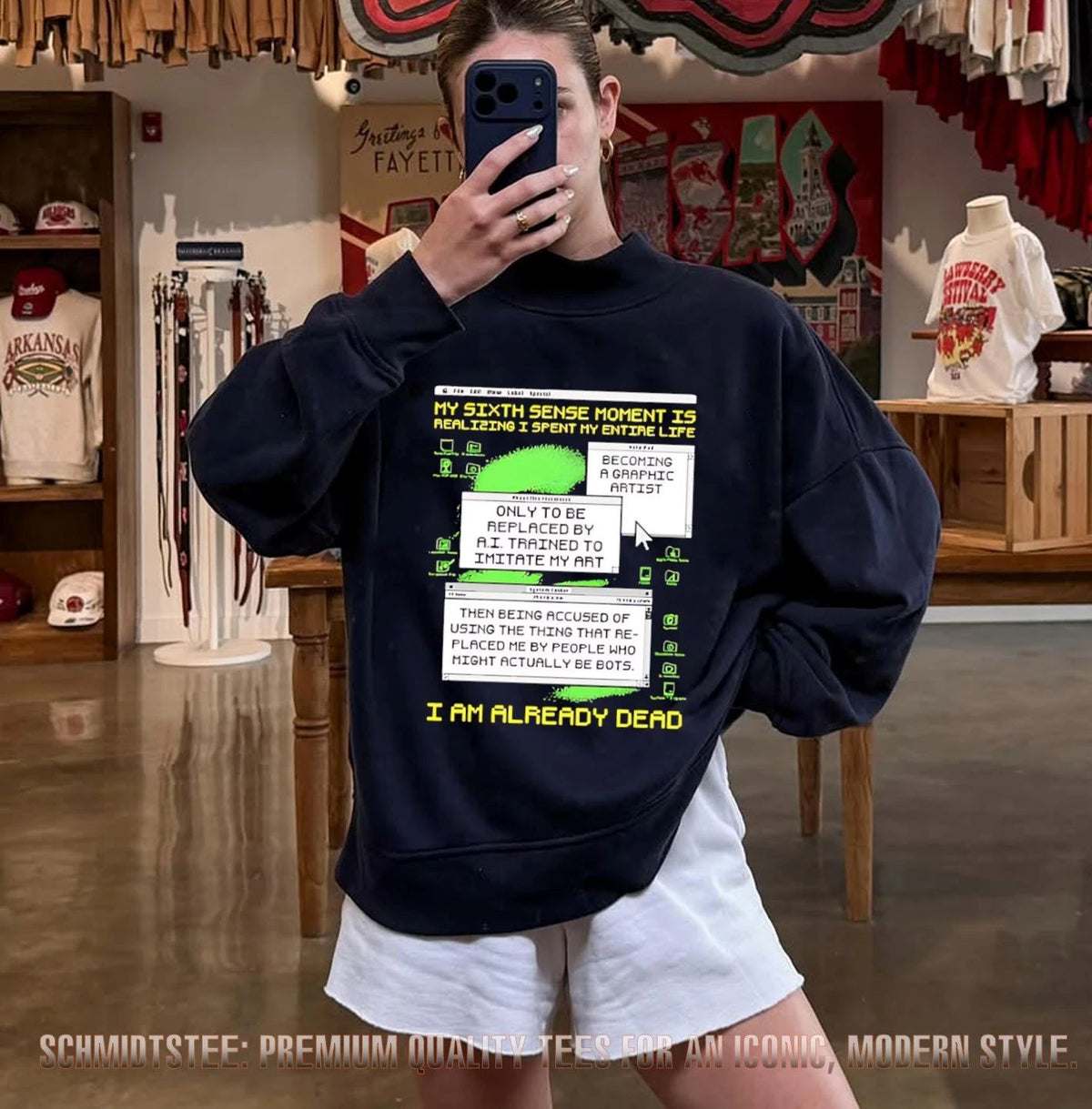 My sixth sense moment is realizing I spent my entire life becoming a graphic artist I am already dead shirt