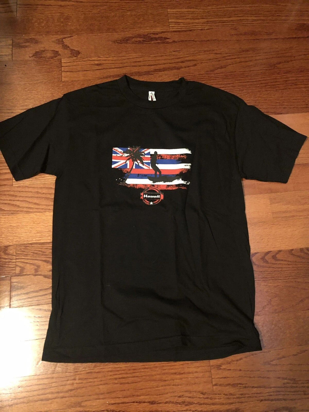 Tee Shirt Hawaii Medium Hawaiian Flag T-shirt Surf Brand New