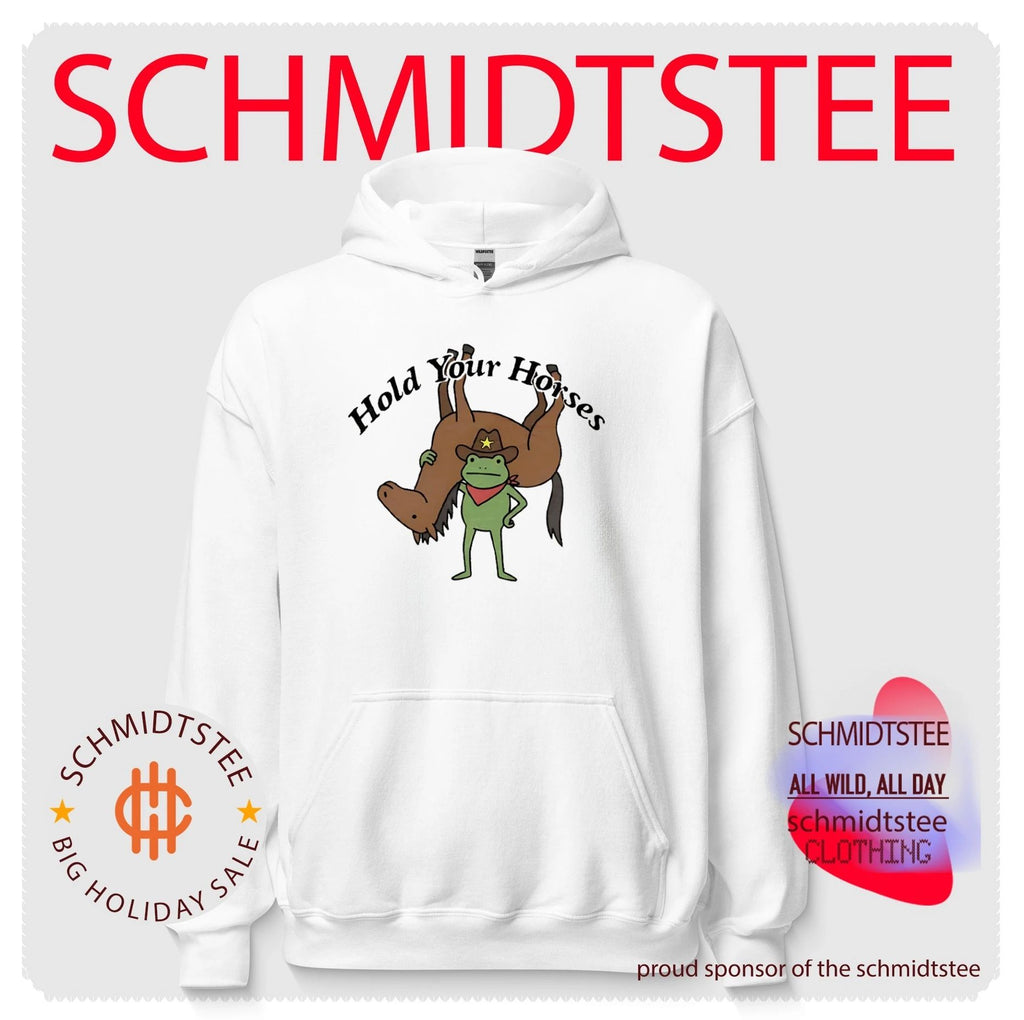 Hold your horses frog cowboy western funny shirt