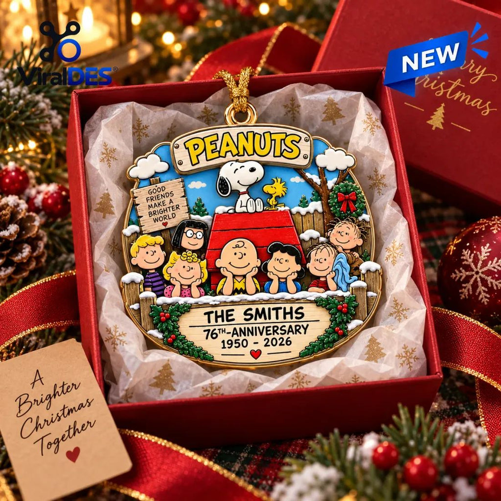 Peanuts 76th Anniversary Christmas Ornament