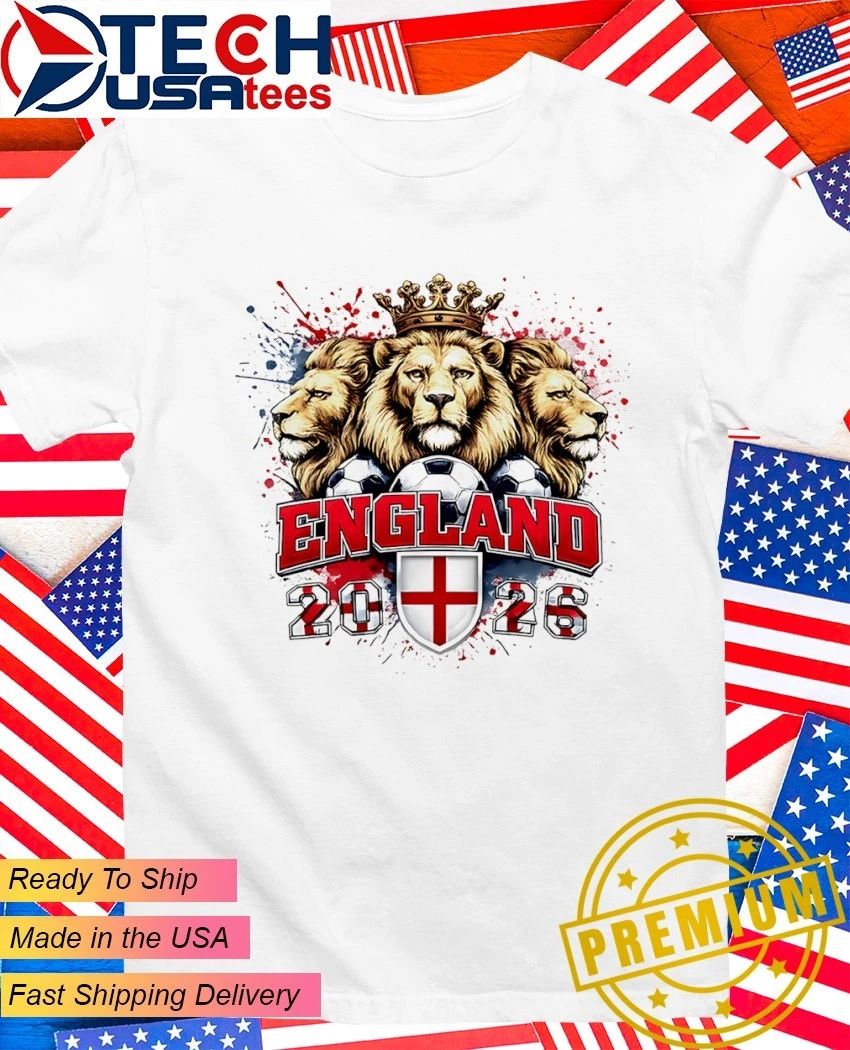 England World Cup 2026 Three Lions shield shirt