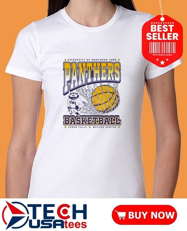 University of Northern Iowa Panthers Basketball Cedar Falls McLeod Center shirt