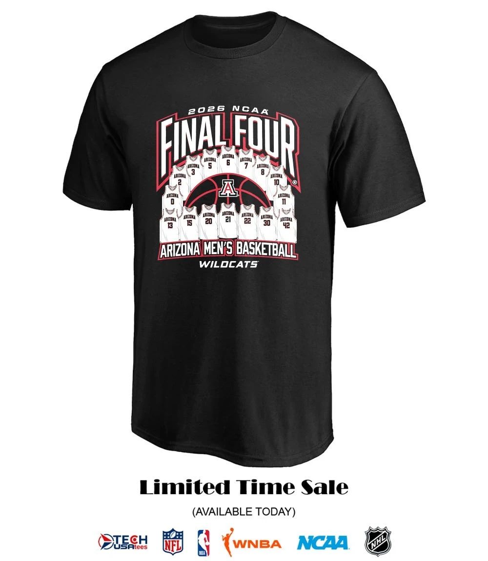 2026 NCAA Final Four Arizona Wildcats Men’s Basketball Jersey shirt