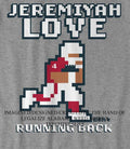 Jeremiyah Love Arizona Cardinals Running Back Retro Baller pixel shirt