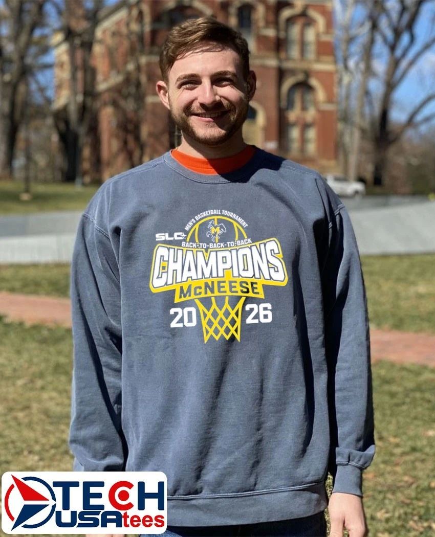 McNeese State Cowboys 2026 Southland Conference Men’s Basketball Tournament Champions shirt