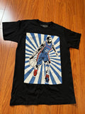 Art Mobb NBA LA Player Black T-Shirt Graphic Custom Tee ArtMobb M Signed
