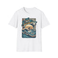 Surfing Retro Unisex Softstyle T-Shirt, Beachwear, Cool Summer Shirt Unisex Gift