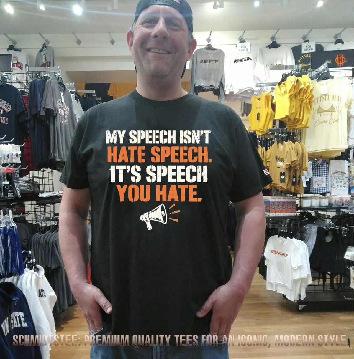 My speech isn’t hate speech it’s speech you hate speaker shirt