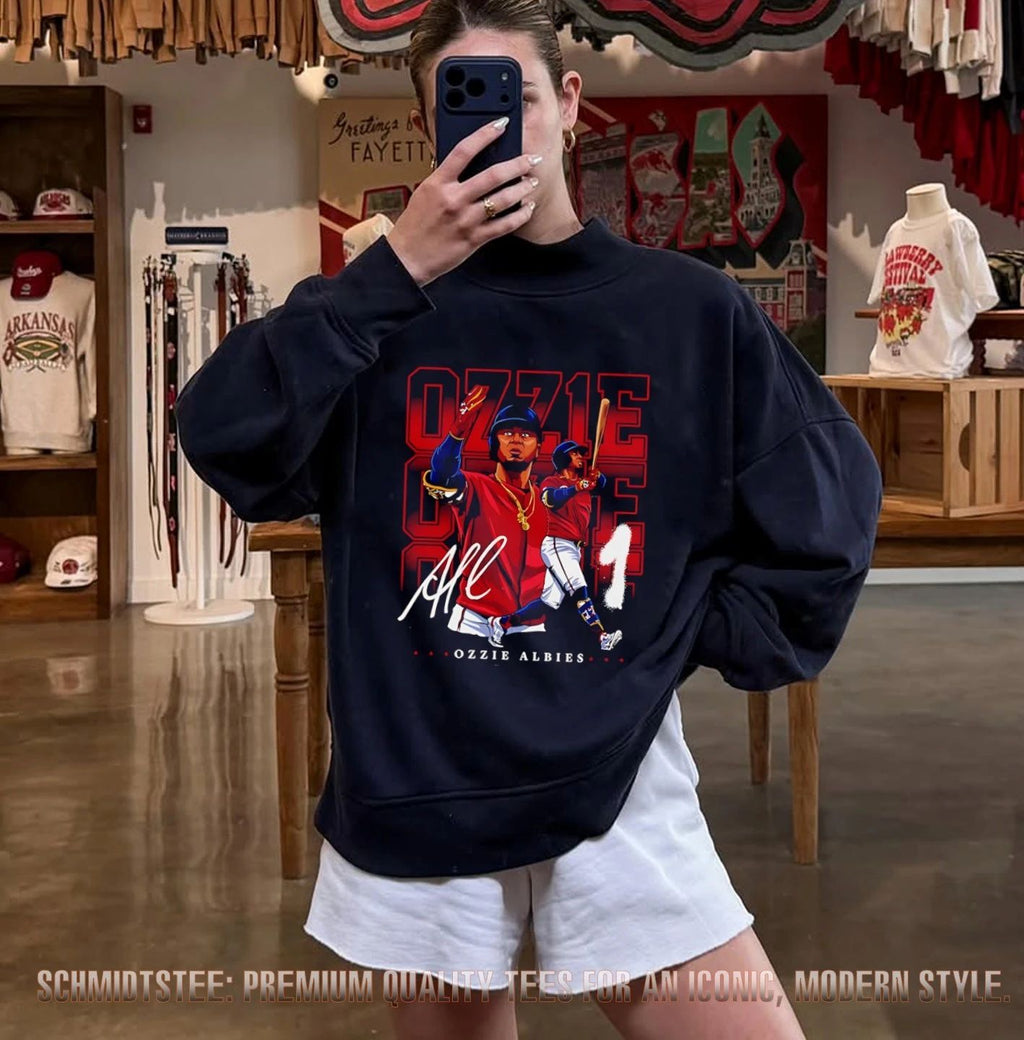 Ozzie Albies Atlanta Braves Repeat signature shirt