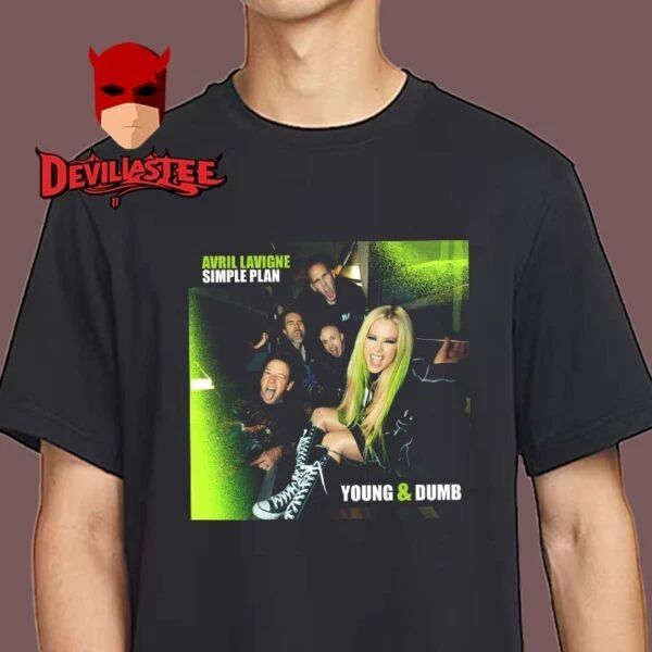 Avril Lavigne Young And Dumb New Song Single Cover For Tour 2025 With Simple Pla