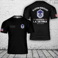 Custom Name Master Sergeant Retired Air Force Military Retirement T-Shirt 3D