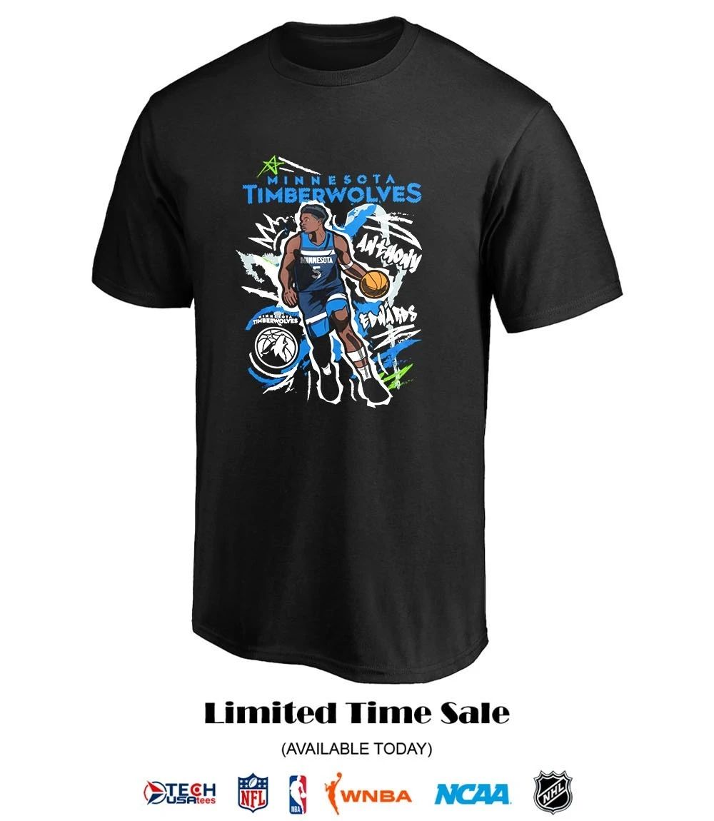 Anthony Edwards Minnesota Timberwolves Basketball graphic shirt
