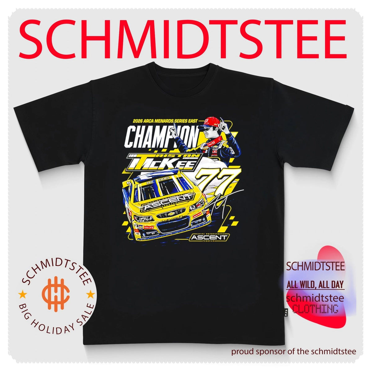 Tristan McKee 2026 ARCA Menards East Champion signature shirt