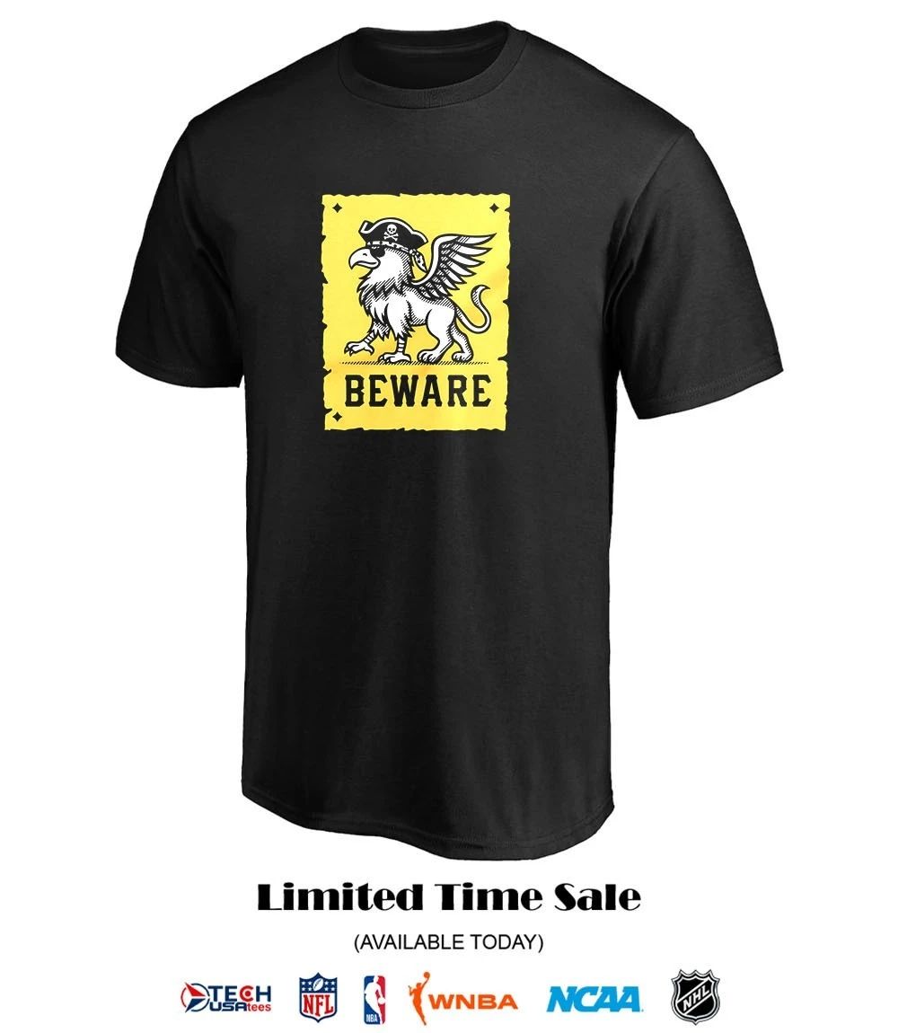 Beware Pittsbrugh Pirates logo T-shirt